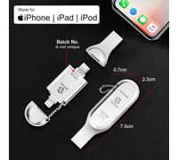 CMJAAGUR-Clé Usb 128 Go Certifiée Mfi Iphone Stockage Mémoire Iphone Clé Usb 3 En 1 Iphone Photo Stick Lightning Extension De Stockage Ipad Clé Usb C Android Photo Stick Iphone Pendrive Ipad[M1482]