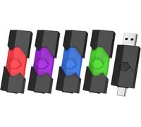 CMJAAGUR-Clé Usb C 64 Go Lot De 5, Clé Usb C 64 Go 2.0 Clef Usb Type C Usb Rétractable Double Connectique Pour Smartphone/Tv/Pc Tablette/Ordinateur[M1247]