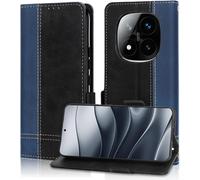 CMJAAGUR-Coque Pour Xiaomi Note 14 Pro 5G/ Note 14 Pro+ Plus 5G, Magnétique Rabat Portefeuille Cuir Etui, Silicone Tpu Bumper Pochette Housse, Flip Porte Cartes Support Antichoc Case Cover Noir B[J217