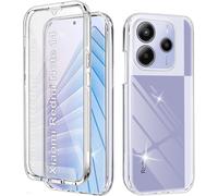 Cmjaagur-Cover Per Xiaomi Note 14 Antiurto Custodia 360 Gradi Con Protezione Dello Schermo Integrata Rugged Full Body Protettivo Case Trasparente Cover Per Xiaomi Note 14 5g, Clear[J2093]