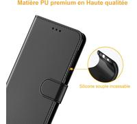 Cmjaagur-Etui Coque Pour Samsung Galaxy J6 Plus 2018, Protection Etui Housse En Cuir Portefeuille,[Livre Horizontale],[Emplacements Cartes],[Fonction Support],Pour (Galaxy J6+ (6,0 Pouces), Noir)[M149