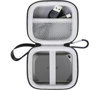 CMJAAGUR-Étui Disque Dur Externe Housse De Protection Pour Crucial X6 / X9 Pro / X10 Pro Portable Ssd 500Gb 1Tb 2Tb 4Tb Usb 3.2 Eva Housse Pochette Case Antichoc Étanche, Noir+Gris[M2536]