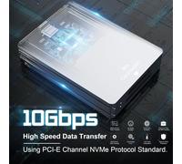 CMJAAGUR-Express Lecteur De Cartes Type A Et Sd, Double Fente Usb 3.2 Gen 2 10 Gbps Ultra Transfer Speed Express Lecteur Express Avec Câble Usb C Vers Usb C/Usb A, Adaptateur De Carte Expres[M1894]