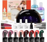 Cmjaagur-Kit De Vernis Professionnel - Lampe Led, 8 Couleurs, Couche De Finition Et Base, Gel De Construction 5 En 1, Outil De Préparation, Huile Pour Ongles[M808]