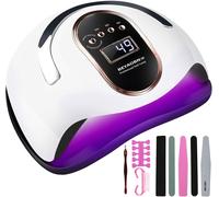 Cmjaagur-Lampe Led Professionnelle Pour Ongles 168 W Sèche-Ongles Uv Machine À Ongles Gel Semi-Permanent Avec Capteur Automatique, 4 Minuteries Manucure/Pédicure Nail Art Maison Salon[M323]