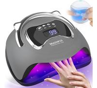 Cmjaagur-Lampe Uv Ongles Gel 180w Lampe Uv Lampe Led Ongle,Lampe Uv Led Machine Uv Led Pour Ongles 4 Minuteries 10s/30s/60s/99s, Avec Mini Lampe Uv Ongles Gel,Base Amovible, Pour Toutes Les [M63]