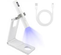 Cmjaagur-Lampes Uv Pour Ongles En Gel, Mini Lampe Uv Portable Avec Support, Lampe À Ongles Rechargeable Pour Vernis Gel, Séchoir À Ongles Rechargeable Pour Femme, Voyage, Bricolage[M1011]