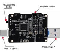 CMJAAGUR-Lecteur De Cartes D'Extension Usb 3.1 Type-C & Type-A Vers Express Pour E Type-B Compatible Carte Mémoire R5 Z6 Z7[M515]