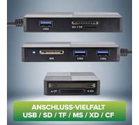 CMJAAGUR-Lecteur De Cartes Usb 3.2 Multi-Cartes Sd/Tf/Ms/Xd/ , 3 Ports Usb-A, 5 Gbit/S, Double Port Usb-C/A, Fonction Otg, Compatible Avec Android/Windows/Mac Os/Linux 66772F[M1368]