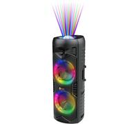 CMJAAGUR-Let'S Go Party 5150 Noir - Enceinte Bluetooth Portable - Enceinte Lumineuse Sans Fil De 200 Watts Et Microphone Sans Fil - Autonomie De 5 Heures[M504]