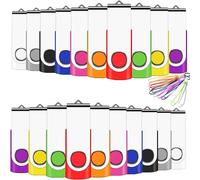 CMJAAGUR-Lot De 20 Clé Usb 2.0 2 Go Clés Usb Data Stockage 10 Couleurs[M2329]