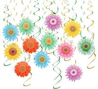 CMJAAGUR-Lot De 30 Spirales De Fleurs À Suspendre Pour Décoration De Fête Sur Le Thème Des Fleurs, Décoration De Fête Au Plafond En Spirale Pour Fête Des Mères, Anniversaire, Fête De Pâques[M615]