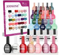 Cmjaagur-Lot De 32 Vernis À Ongles Gel De Même Couleur, Flacon De Vernis À Ongles Gel Avec U V Light Soak Off Glitter Base Top Matte Coat Pour Débutant Manucure Nail Art Salon[M37]