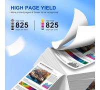 CMJAAGUR-Lot De 4 Cartouches D'Encre 912 Xl 912Xl De Rechange Pour Imprimante 912 Xl Avec Nouvelle Puce Pour Imprimante Officejet Pro 8020 8022 8023 8024 8025 Officejet 8010 8012 8014 8015[M981]