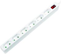 CMJAAGUR-Lps232 Multipr , À 6 Pr S (Pr Européenne) Cee 7/16, Avec Interrupteur Marche/Arrêt Et Sécurité Enfant, Blanche[M354]