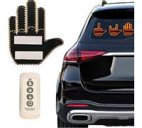CMJAAGUR-Lumière De Geste De Doigt Avec Télécommande, Lumière De Doigt Led De Fenêtre De Voiture Avec Signe Drôle, Lumière De Main De Doigt Vers Le Haut, Accessoires De Voiture, Suv, Hommes, Cami[M451