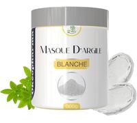 Cmjaagur-Masque Argile Blanche 300g ¿ Soin Vi & Corps Purifiant Et Hy Atant ¿ Peaux Sensibles & Sèches ¿ Enrichi En Huile Dargan, Sésame & Verveine ¿ Nettoyant, Exfoliant, Masque Hy Atant[M926]