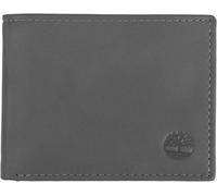 Cmjaagur-Mens Leather With Attached Flip Pocket Travel Accessory Bi Fold Wallet, Charcoal (Cloudy), One Size Uk[M530]