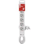 CMJAAGUR-Multipr 5 Pr S Avec Charge Usb, Interrupteur Pour L'Intérieur, Montage Mural, 1 Port Usb C, 1 Câble Usb A, Câble De 3 M, Blanc[M1142]
