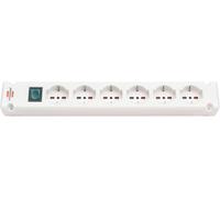 CMJAAGUR-Multipr Noire Sans Câble Bremounta Multipr Électrique Avec Interrupteur Et 6 Pr S Informatiques Multipr Murale Avec 4 Points De Support Sans Câble Couleur Blanche[M584]