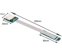 CMJAAGUR-Ngff M.2 Nvme Câble D'Extension De Carte Mère Vers Express M2 M-Key Pour E Type-B Support Carte Mémoire R5 Z6 Z7[M832]