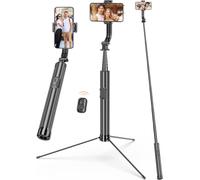 Cmjaagur-Perche A Selfie, 191cm Trépied Smartphone De Voyage En Alliage D'aluminium Extensible De Avec Télécommande Sans Fil, Bâton De Selfie Rotatif À 360° Compatible Avec Iphone15 14 13/Samsung[M215