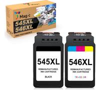CMJAAGUR-Pg-545Xl Cl-546Xl Remplacement Pour Cartouche Canon 545-546 Pour Cartouche Encre Canon 545 Et 546 Xl Pour Canon Pixma Ts3450 Ts3350 Ts3150 Tr4550 Tr4650 Mg2550S Mg3050 Mx495 (Noir, [M5]