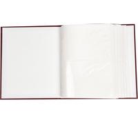 Cmjaagur-Plain Bourgogne Doublure En Timbre D'or Album Photo Avec 200 Photos Pour 6x4 "-No Memo[M446]