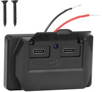 Cmjaagur-Pr Usb Rv 12 V/24 V - Support Mural - 36 W - Double Charge Rapide Qc3.0 - Port Usb-A - Pr De Charge De Voiture Avec Interrupteur À Bouton - Chargeur Rapide Étanche - Bloc D'alimenta[M1109]