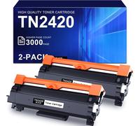 CMJAAGUR-Remplacement Pour Brother Tn2420 Tn2410 Cartouches De Toner Compatible Pour Brother Hl-L2375Dw Mfc-L2715Dw Mfc-L2750Dw Hl-L2386Dw Imprimante (2 Noir)[M843]