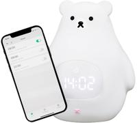 Cmjaagur-Réveil Enfant Jour/Nuit Avec Veilleuse Led ¿ Contrôle Via Appli Ios/Android ¿ Réveil Éducatif Et Lumineux ¿ Rechargeable ¿ Apprentis Du Sommeil ¿ Fille & Garçon[M206]