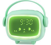 Cmjaagur-Réveil Enfants Fille Garcon Digital,Multifonctionnel Réveil Veilleuse,Snooze,Compte À Rebours,6 Sonneries Rechargeable Luminosité Réglable Chambre D'enfant Bureau Salon Horloge[M855]