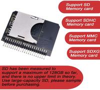 CMJAAGUR-Secure Digital Carte Mémoire Sd Sdhc Sdxc Mmc Vers Ide 6,3 Cm 2,5"" 44P 44 Broches Mâle Adaptateur Convertisseur Sd 3.0[M575]