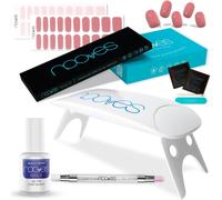 Cmjaagur-Starter Kit Beauty Rose Lot De 2 Vernis À Ongles En Gel Précursé De Qualité Supérieure Avec Lampe Uv/Led Gel Top Coat Glossy Bandes D'ongles En Gel Semi-Permanent[M911]