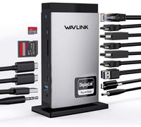 CMJAAGUR-Station D'Accueil Usb C Pour Ordinateur Portable Avec 3 Hdmi, Displaylink Triple Monitor 4K60Hz, Pour M1 M2 M3 Mac Et Windows, 5 Ports Usb, 2Dp (Pas De Chargement D'Ordinateur Porta[M342]