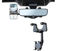 Cmjaagur-Support De Téléphone Pour Rétrov Ur De Voiture, Support De Téléphone Multifonctionnel Pivotant À 360 Degrés Et Télescopique, Adapté À Tous Les Smartphones.[M514]