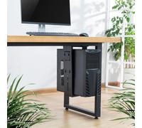 CMJAAGUR-Support Pc Sous Bureau Pour Sous-Table Jusqu'À 10 Kg Et Flexible À 360° Trh-06 Pivotant Pour Serveur, Métal, Noir[M1866]