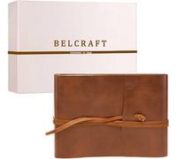 Cmjaagur-Tivoli Album Photo En Cuir Recyclé De Fabrication Artisanale Italienne, A5 (16x21 Cm) Brun Clair[M567]