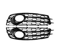 CMJAHU 2 pièces ABS for pare-choc avant de voiture, phare antibrouillard, couverture de calandre en maille gauche droite, adapté for A-u-d-i A3 8P s-line 2009 - 2012 8P0807682(Black Ring Sports)