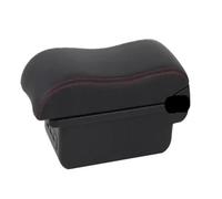 CMJAHU Accoudoir adapté à Renault Duster, boîte de rangement for Dacia Duster Oroc, boîte de rangement for Nissan Terrano 3, accessoires de voiture 2012-2018(B2 red line 3USB)
