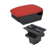 CMJAHU Accoudoir central de voiture avec chargement USB, boîte de rangement for Skoda Octavia A5 Yeti Mk2(C red 7USB)