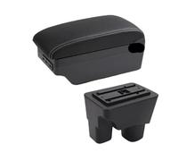 CMJAHU Accoudoir central for Chevrolet Onix, boîte de rangement for voiture, rénovation intérieure avec port USB, accessoires de voiture(C white line 7USB)