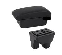 CMJAHU Accoudoir central for Chevrolet Onix, boîte de rangement for voiture, rénovation intérieure avec port USB, accessoires de voiture(B black line 3USB)