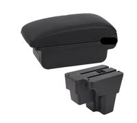 CMJAHU Accoudoir central for Kia Rio, Kia Stonic, Europe, Amérique du Sud, pièces de rechange, boîte de rangement, accessoires de voiture (2015-2022)(A black line No USB)
