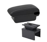 CMJAHU Accoudoir central for voiture Fiat Idea, boîte de rangement, intérieur de rénovation avec port USB, accessoires de voiture(A white line No USB)