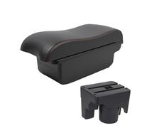 CMJAHU Accoudoir de voiture adapté à v-o-l-k-s-w-a-g-e-n Scirocco Sagitar Golf 6 Golf 5 MK6 MK5 J-e-t-t-a 5, accessoires de voiture, Modification de stockage de Console centrale(A1 Black red NO USB)