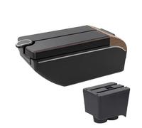 CMJAHU Accoudoir de voiture for V-W Polo 9N 3 2002 - 2009, boîte de rangement for Console centrale intérieure, accessoire de Modification avec porte-gobelets(A1 Red line 7 usb)
