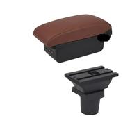 CMJAHU Accoudoir for Chevrolet Onix, boîte for Chevrolet JOY, boîte for accoudoir de voiture, accessoires de voiture de chargement USB de rénovation interne(B brown 3USB)
