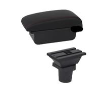 CMJAHU Accoudoir for Chevrolet Onix, boîte for Chevrolet JOY, boîte for accoudoir de voiture, accessoires de voiture de chargement USB de rénovation interne(B red line 3USB)