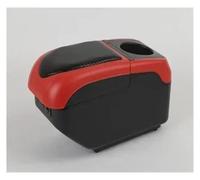 CMJAHU Accoudoir for Nissan March Micra K13, boîte de rangement for Nissan Sunny, pièces de rechange, accessoires automobiles (2010-2023)(S1 black-red 6USB)
